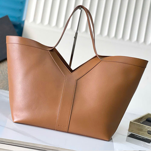 Túi Xách YSL Shopping 24SS 817602 Màu Nâu Siêu Cấp Size 38 cm