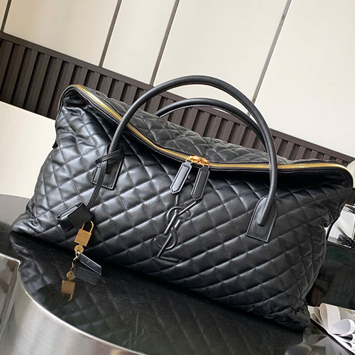 Túi Xách YSL TRAVEL BAG 736009 Màu Đen Siêu Cấp Size 56 cm