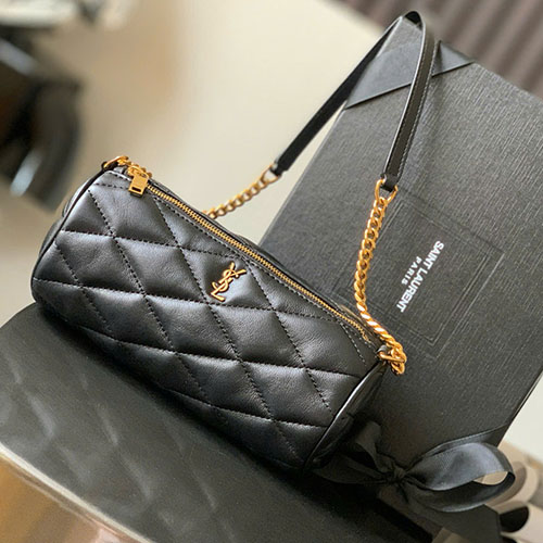 Túi Xách YSL TUBE SADE 699703 Màu Đen Siêu Cấp Size 20 cm