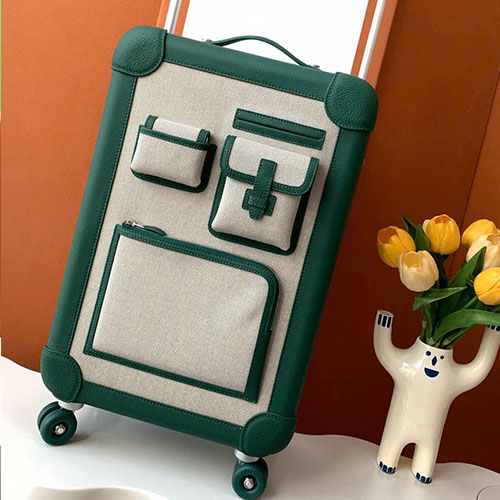Vali Hermes RMS Màu Xám Xanh Siêu Vip Size 55 cm