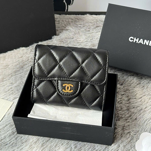 Ví Chanel CF A31504 Màu Đen Siêu Cấp Size 12.5 cm