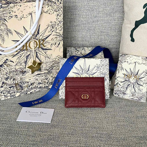 Ví Đựng Thẻ Dior Caro 5 Ngăn Siêu Cấp Size 10.5cm