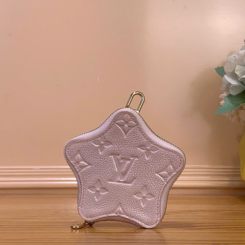 Ví Đựng Tiền Lẻ Louis Vuitton Siêu Vip Spark Monogram Empreinte Màu Hồng Ánh Trai