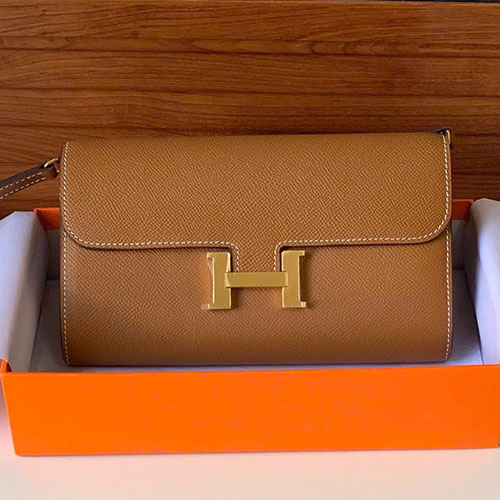 Ví Hermès Constance To Go Màu Nâu Like Auth
