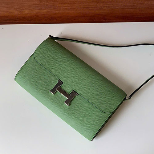 Ví Hermès Constance To Go Màu Xanh Like Auth