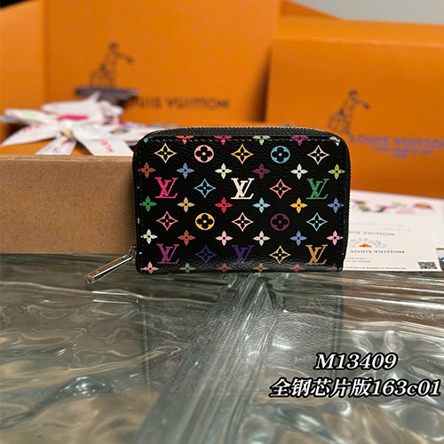 Ví Louis Vuitton Clemence Coin Wallet Rainbow Monogram M13409