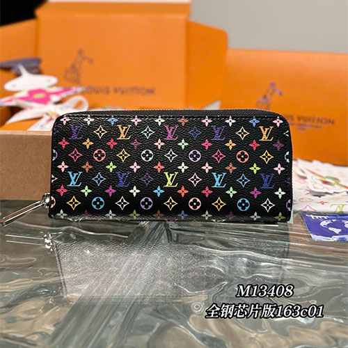 Ví Louis Vuitton Clemence Long Wallet x Takashi Murakami M13408 - màu đen