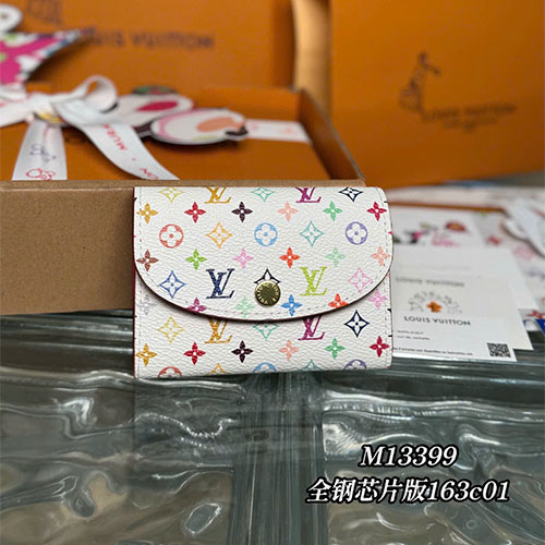 Ví Louis Vuitton Rosalie Coin Purse x Takashi Murakami M13399 - màu trắng