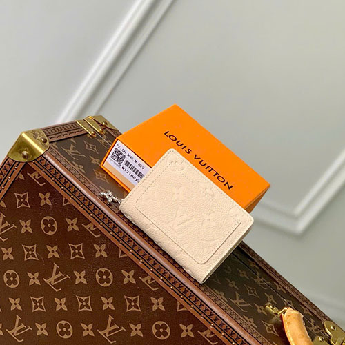Ví LV Claire M12188 Màu Be Kem Siêu Vip Size 11 cm