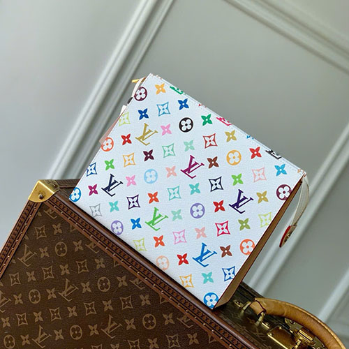 Ví LV Hộp Dựng Mỹ Phẩm M13746 Màu Trắng Size 25 cm