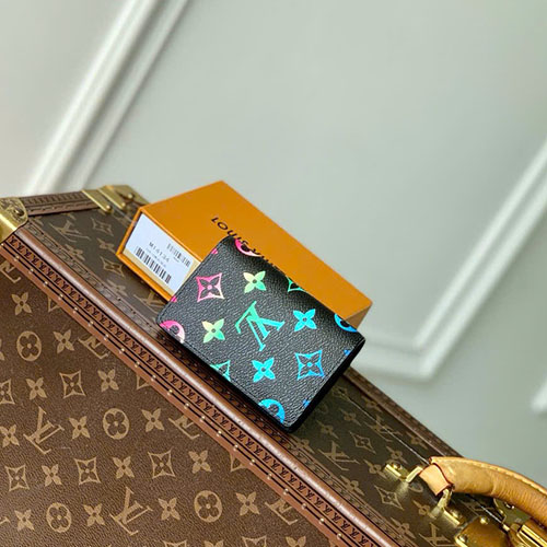 Ví LV Pocket Cardholder M14134 Màu Đen Siêu Vip Size 11.1 cm