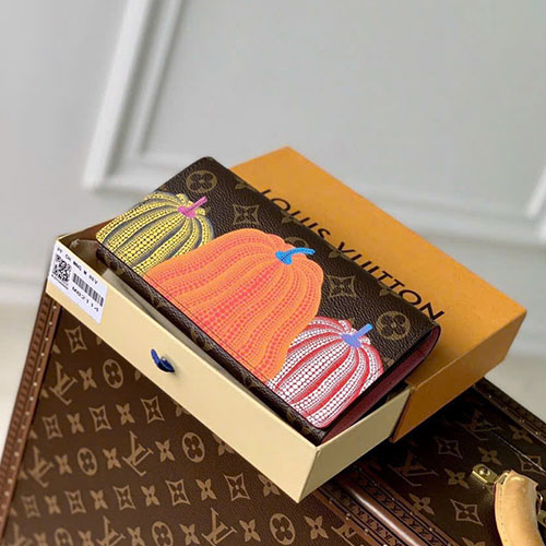 Ví LV × YK Portefeuille Sara NM Siêu Vip Size 19cm