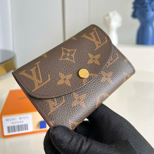 Ví Ngắn LV Monogram M62361 Màu Đỏ Siêu Cấp Size 11cm