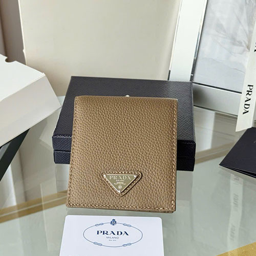 Ví Prada 2M0513 Màu Nâu Siêu Cấp Size 11 cm
