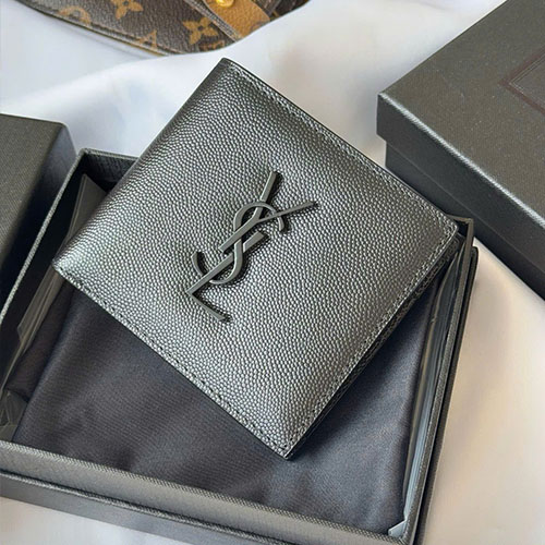 Ví YSL Monogram 463249 Màu Đen Siêu Cấp Size 11 cm