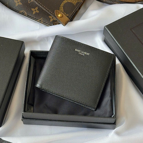 Ví YSL Monogram 534638 Màu Đen Siêu Cấp Size 11 cm