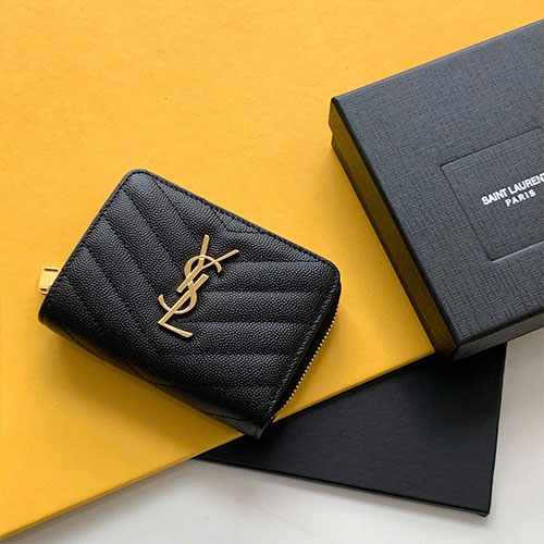 Ví YSL Short Round Zip Wallet 403723 Siêu Cấp Size 12 cm