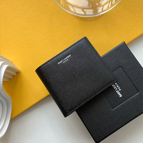 Ví YSL Single Compartment Wallet 463249 Chữ Siêu Cấp Size 11 cm