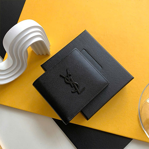 Ví YSL Single Compartment Wallet 463249 Logo Siêu Cấp Size 11 cm