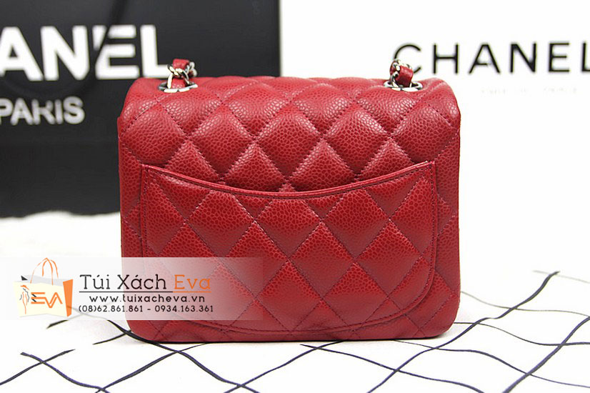 tui xach chanel clasic mini super mau do da hot dep